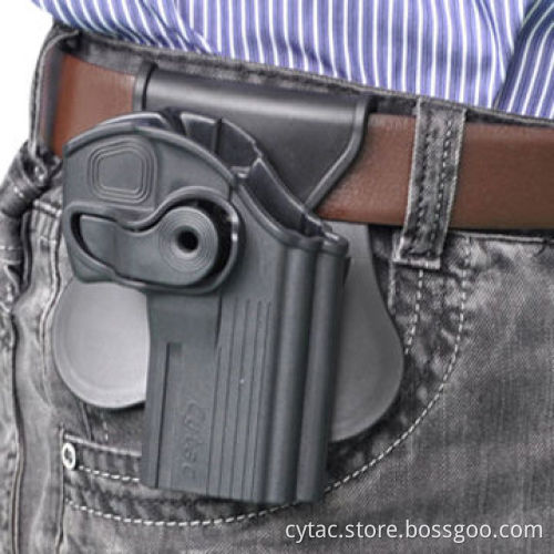 Gun holsters for Taurus 24/7, designed with release button, soft silicone paddle
